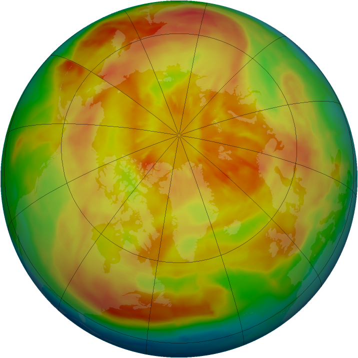Arctic ozone map for 27 March 2013